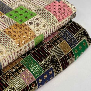 پارچه لینن سوزندوزی کد412