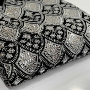 پارچه مخمل سوزندوزی کد435