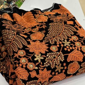 پارچه مخمل سوزندوزی کد436