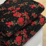 پارچه مخمل سوزندوزی کد424