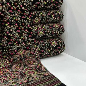 پارچه مخمل سوزندوزی کد418