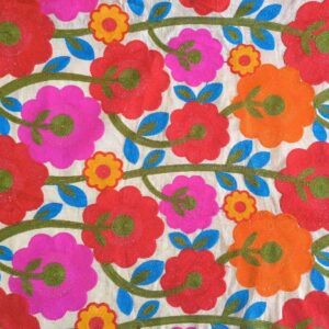 پارچه لینن سوزندوزی کد453