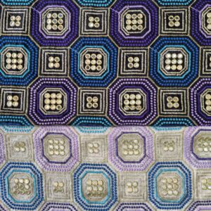 پارچه لینن سوزندوزی کد456