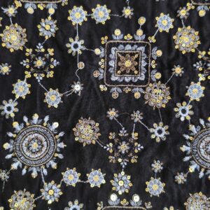 پارچه لینن سوزندوزی کد458