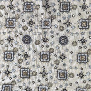 پارچه لینن سوزندوزی کد457