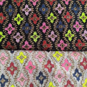 پارچه لینن سوزندوزی کد468