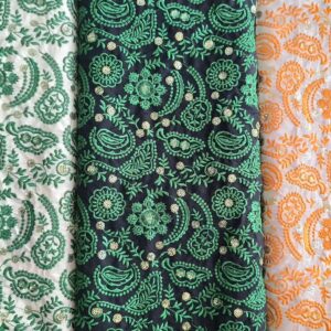 پارچه لینن سوزندوزی کد450