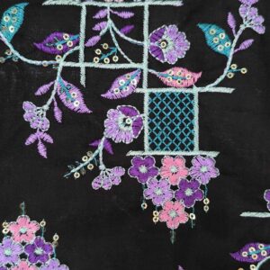 پارچه لینن سوزندوزی کد483