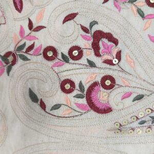 پارچه لینن سوزندوزی کد484