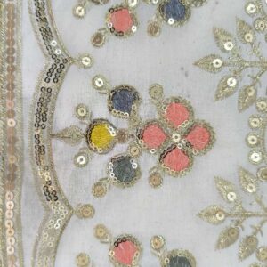 پارچه لینن سوزندوزی کد486