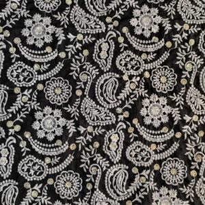 پارچه لینن سوزندوزی کد504