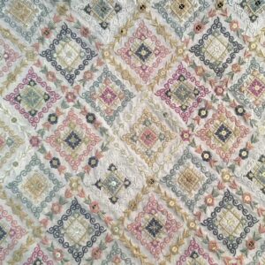 پارچه لینن سوزندوزی کد506