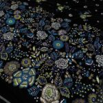 پارچه مخمل سوزندوزی کد ZA517